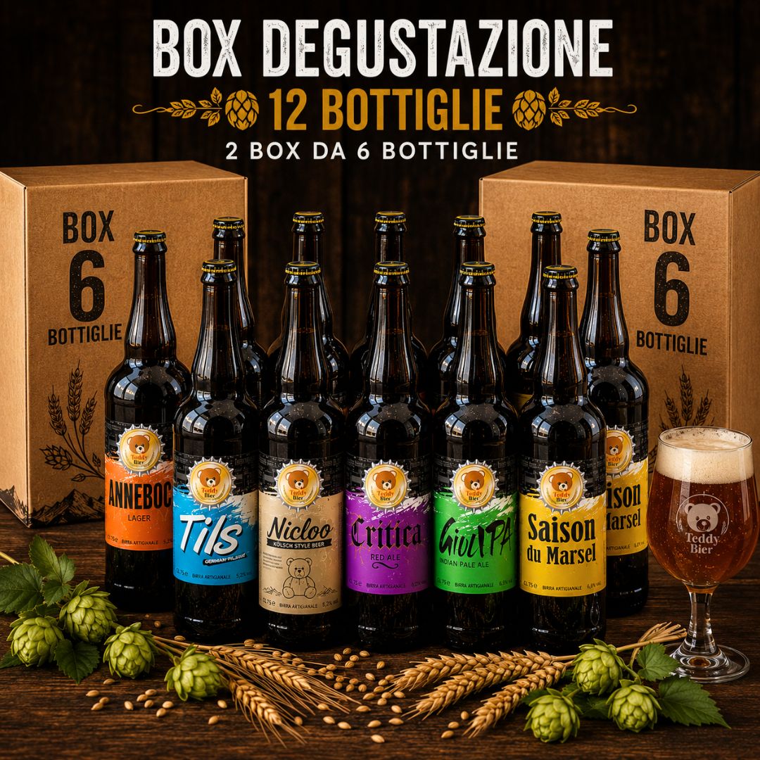 Box Degustazione – Esperienza Completa del Birraio (12 bottiglie da 75 cl)
