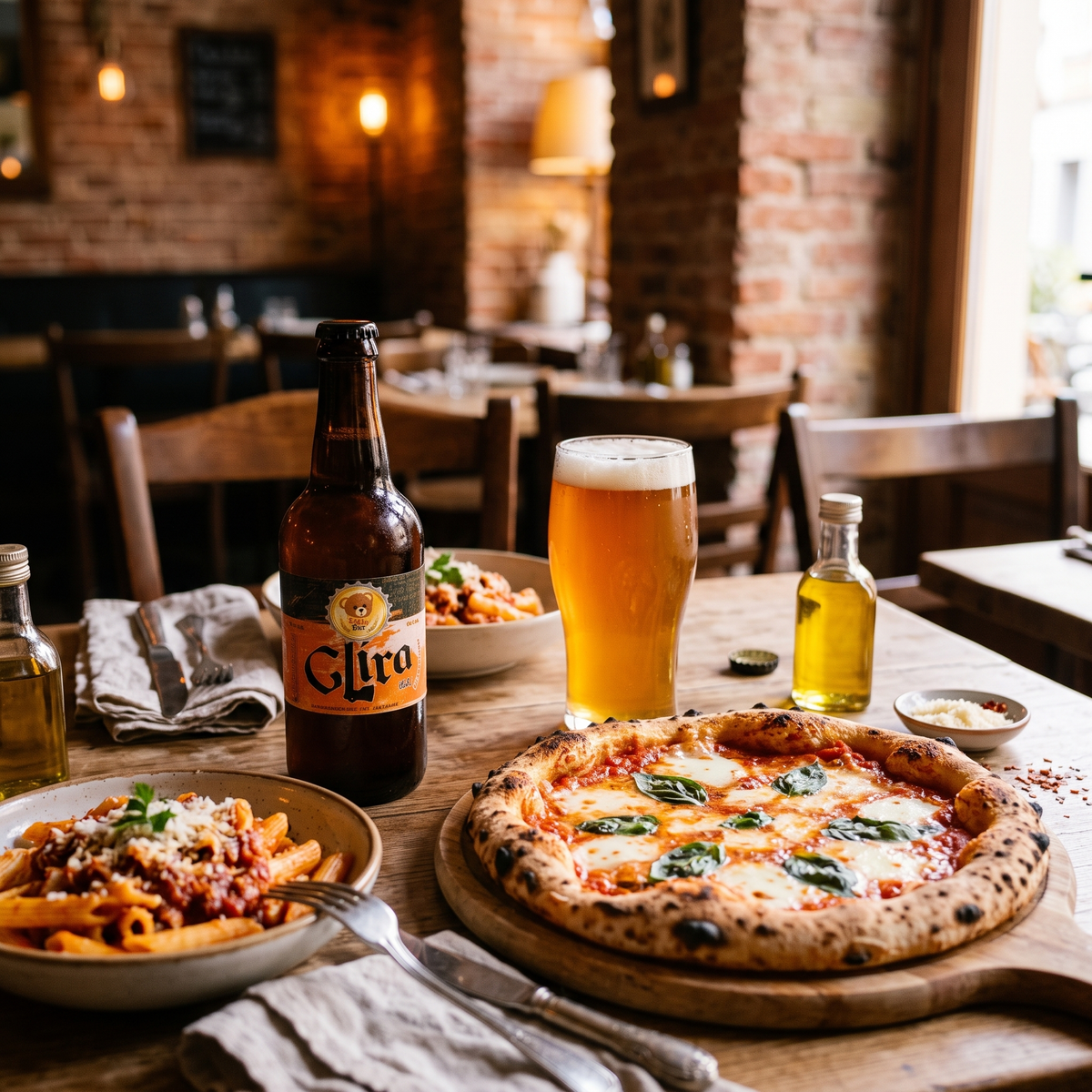 Glira in abbinamento a pizza e pasta