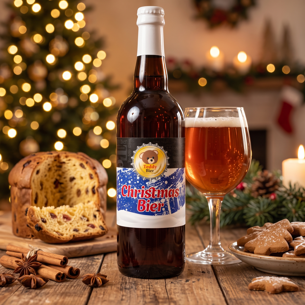 Christmas Bier con panettone e biscotti speziati